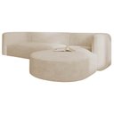 Ver imagem 4 de Sofá Modular Luxuoso Sala de Estar Decoração Luxo 265cm Lado Esquerdo Suede Celinne