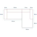 Ver imagem 5 de Sofá Modular Luxuoso Sala de Estar Decoração Luxo 265cm Lado Esquerdo Suede Celinne