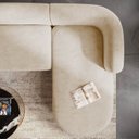 Ver imagem 6 de Sofá Modular Luxuoso Sala de Estar Decoração Luxo 265cm Lado Esquerdo Suede Celinne