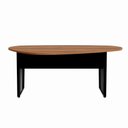 Ver mais imagens de Mesa para Reunião Orgânica Mesa Orgânica MDP 183cm Nogal com Preto F5 Office