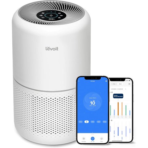 Levoit Purificador de Ar Inteligente com Hepa e Controle Wifi - Branco