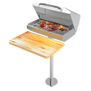 Ver imagem 1 de Cn-Retangular Assador Naútico para Barcos, Lanchas e Afins com Tabua/Mesa para Carne