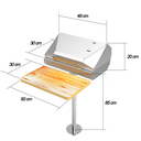 Ver imagem 4 de Cn-Retangular Assador Naútico para Barcos, Lanchas e Afins com Tabua/Mesa para Carne