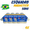 Ver imagem 2 de Esquadro Magnetico 50kg 4 Peças Industrial - Soldaforte