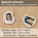 Ver imagem 6 de 150 Chaveiro Coração 3x4 Acrílico para Personalizar Revenda