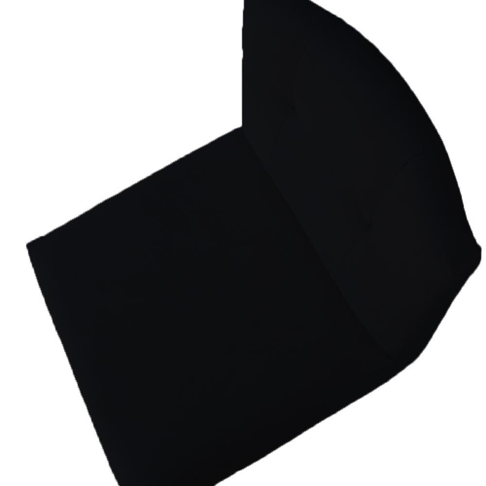 Kit 02 Banquetas Luma Base de Ferro Sued Preto - D'classe Decor - 6