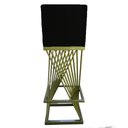 Ver imagem 5 de Kit 02 Banquetas Luma Base de Ferro Sued Preto - D'classe Decor