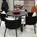 Ver imagem 4 de Mesa para Jardim com Tampo Ripado em Alumínio Preto