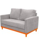 Ver imagem 4 de Sofa Berlim 2 Lugares Base de Madeira Tecido Impermeavel