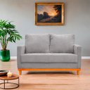 Ver imagem 2 de Sofa Berlim 2 Lugares Base de Madeira Tecido Impermeavel