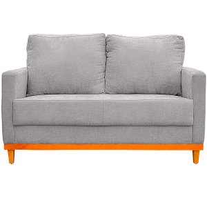 Sofa Berlim 2 Lugares Base de Madeira Tecido Impermeavel