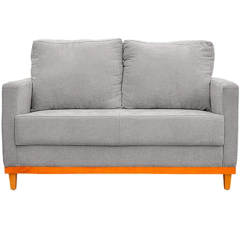 Sofa Berlim 2 Lugares Base de Madeira Tecido Impermeavel