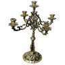 Candelabro Castiçal 5 Velas Menorah 36 Cm Bronze Decoração - 2