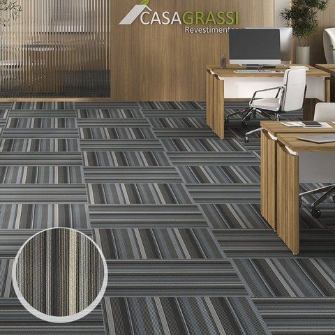 Piso Vinílico Colado Placa Pietra 3mm Casa Grassi Carpet Risque