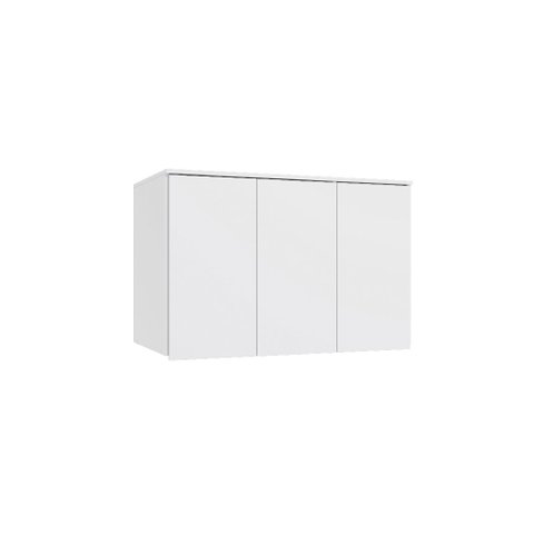 Aéreo Maleiro Baixo de 3 Portas 105cm Linha Modulado Adapt N541 Kappesberg - Branco