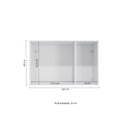 Ver imagem 2 de Aéreo Maleiro Baixo de 3 Portas 105cm Linha Modulado Adapt N541 Kappesberg - Branco