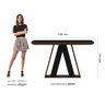 Mesa de Jantar com Vidro Suiça 4 Cadeiras Imbuia/preto/cinza - M.a Imbuia/preto/suede Cinza - 3