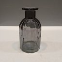 Ver imagem 6 de Vaso Garrafa Decorativo de Vidro Fumê 14x7x7cm Enfeite Sala Mesa Estante Flores