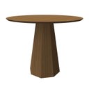 Ver imagem 1 de Mesa Isis 100x100cm - sem Tampo de Vidro - Imbuia