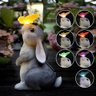 Aoliy Decoração de Jardim Coelho com Borboleta e Luz Solar - 6