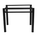 Ver imagem 5 de Base Para Mesa De Vidro Jantar 4 Lugares Preta Retangular