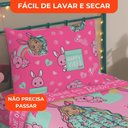 Ver imagem 6 de Jogo de Cama Infantil Lepper Barbie Solteiro 3 Peças Microfibra Rosa