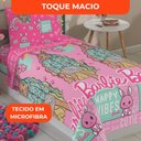Ver imagem 4 de Jogo de Cama Infantil Lepper Barbie Solteiro 3 Peças Microfibra Rosa