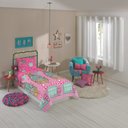Ver imagem 2 de Jogo de Cama Infantil Lepper Barbie Solteiro 3 Peças Microfibra Rosa