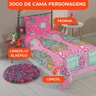 Jogo de Cama Infantil Lepper Barbie Solteiro 3 Peças Microfibra Rosa - 3