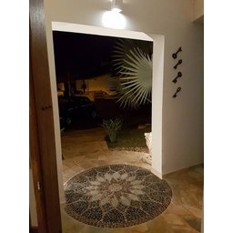 Mandala Indiana Piso Mosaico Vitral Árabe 70cm - 4