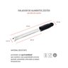 Ralador Zester Citrico Queijo Especiaria Aço Inox Cabo Preto - 3