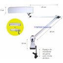 Ver imagem 3 de Luminária Retangular com Garra Ilutec Ref. 252 Branco