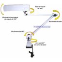 Ver imagem 4 de Luminária Retangular com Garra Ilutec Ref. 252 Branco