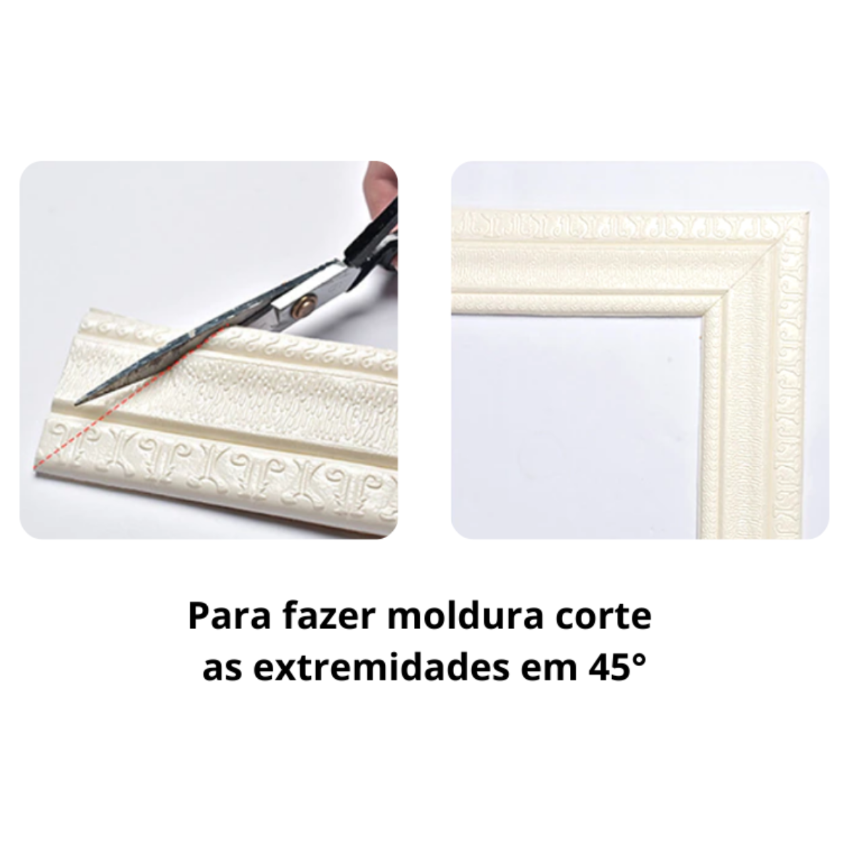 Rodapé Adesivo Autocolante Moldura Acabamento Para Papel De Parede ...