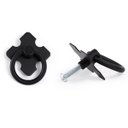 Ver imagem 4 de Kit 6 Puxadores + 12 Dobradicas Rustica na Cor Preto