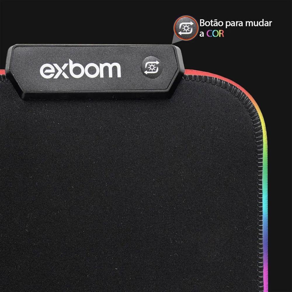 Mouse Pad Gamer com Led Colorido Extra Grande - 8