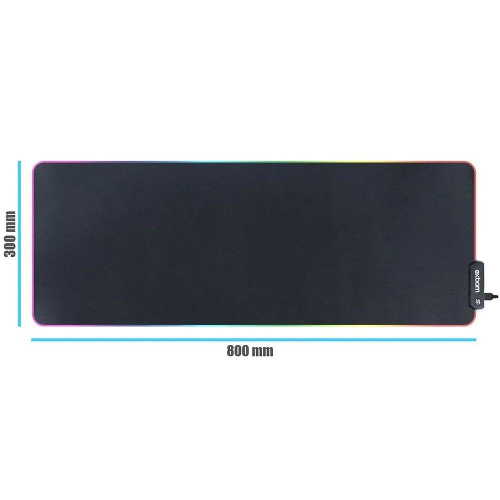 Mouse Pad Gamer com Led Colorido Extra Grande - 4