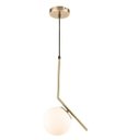 Ver imagem 1 de Pendente Globe V 24x100cm 1xe27 Dourado/vidro Leitoso Orluce