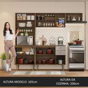 Ver imagem 6 de Armário de Cozinha Compacta 235cm Rustic/crema Gourmet Madesa 02