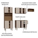 Ver imagem 5 de Armário de Cozinha Compacta 235cm Rustic/crema Gourmet Madesa 02