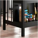 Ver imagem 3 de Ilha Cozinha Ditália 2 Prateleiras Preto Cd-1019