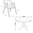 Ver imagem 3 de Conjunto Mesa de Jogos Bellagio e 4 Cadeiras Madeira Poker Base Estrela Linho Offwhite/imbuia