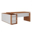 Ver imagem 1 de Mesa para Escritório Gerencia 1 Porta Freijó/branco - Artany Móveis