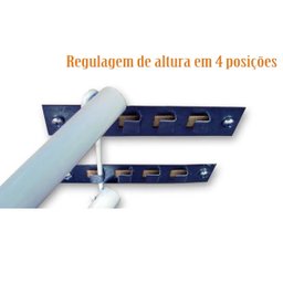 Tábua de Passar Roupa 100x30cm Dobrável Bella com Porta Ferro Retrátil e Ajuste de Altura Utimil - 4