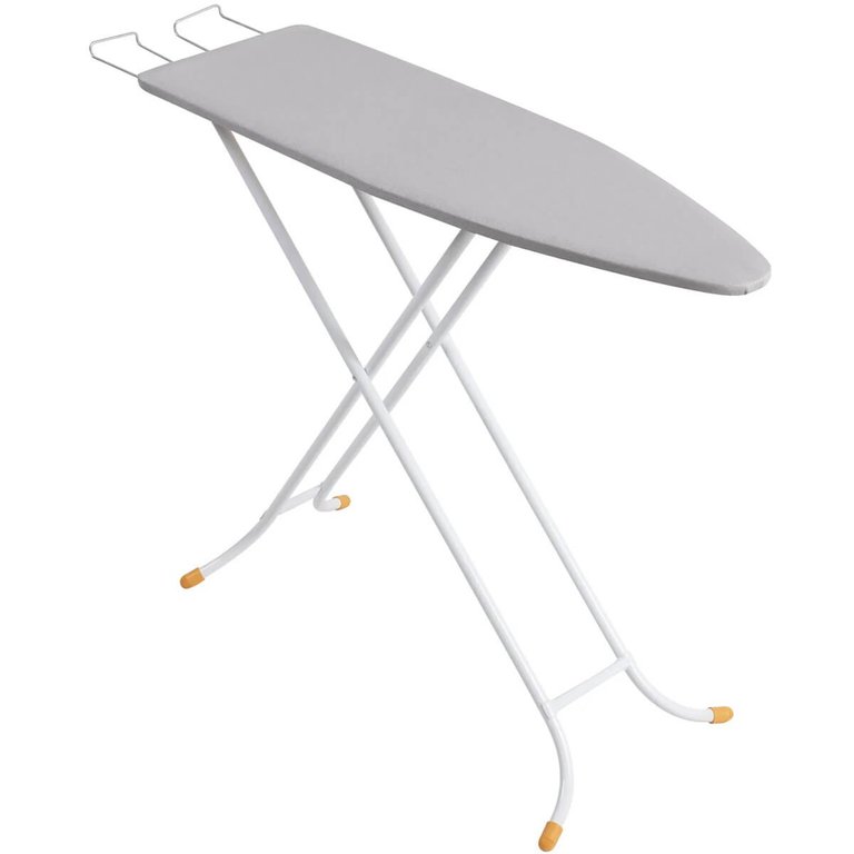 Tábua de Passar Roupa 100x30cm Dobrável Bella com Porta Ferro Retrátil e Ajuste de Altura Utimil