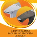 Ver imagem 2 de Tábua de Passar Roupa 100x30cm Dobrável Bella com Porta Ferro Retrátil e Ajuste de Altura Utimil