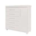 Ver imagem 2 de Cômoda Londres em MDF com 5 Gavetas e 1 Porta