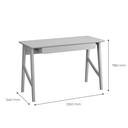 Ver imagem 4 de Mesa / Escrivaninha Ta Estilo Retrô Moderno Cor Cinamomo Pt