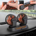 Ver imagem 2 de Ventilador Duplo 24v Carreta Caminhao Painel Verao Calor Dias Quentes 2 Velocidades Multiuso