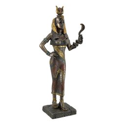 Hator Deusa Egipcia do Amor e da Beleza Mod 03952 By Veronese Escultura Bronzeada - 2